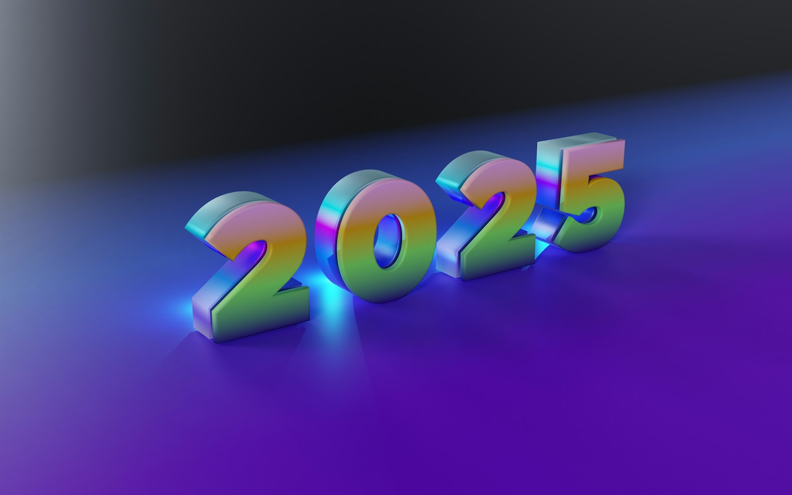 A purple and blue background with the number 2055